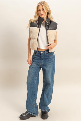 Sherpa Puffer Vest