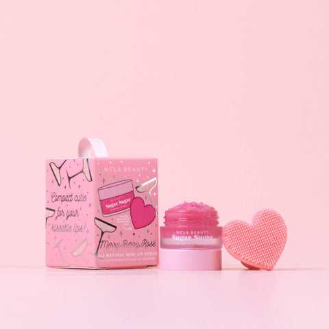 NCLA | Merry Berry Rose Lip Scrub Gift Set