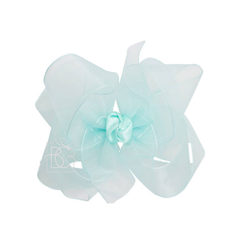 MULTI-LOOP ORGANZA BOW ON CLIP
