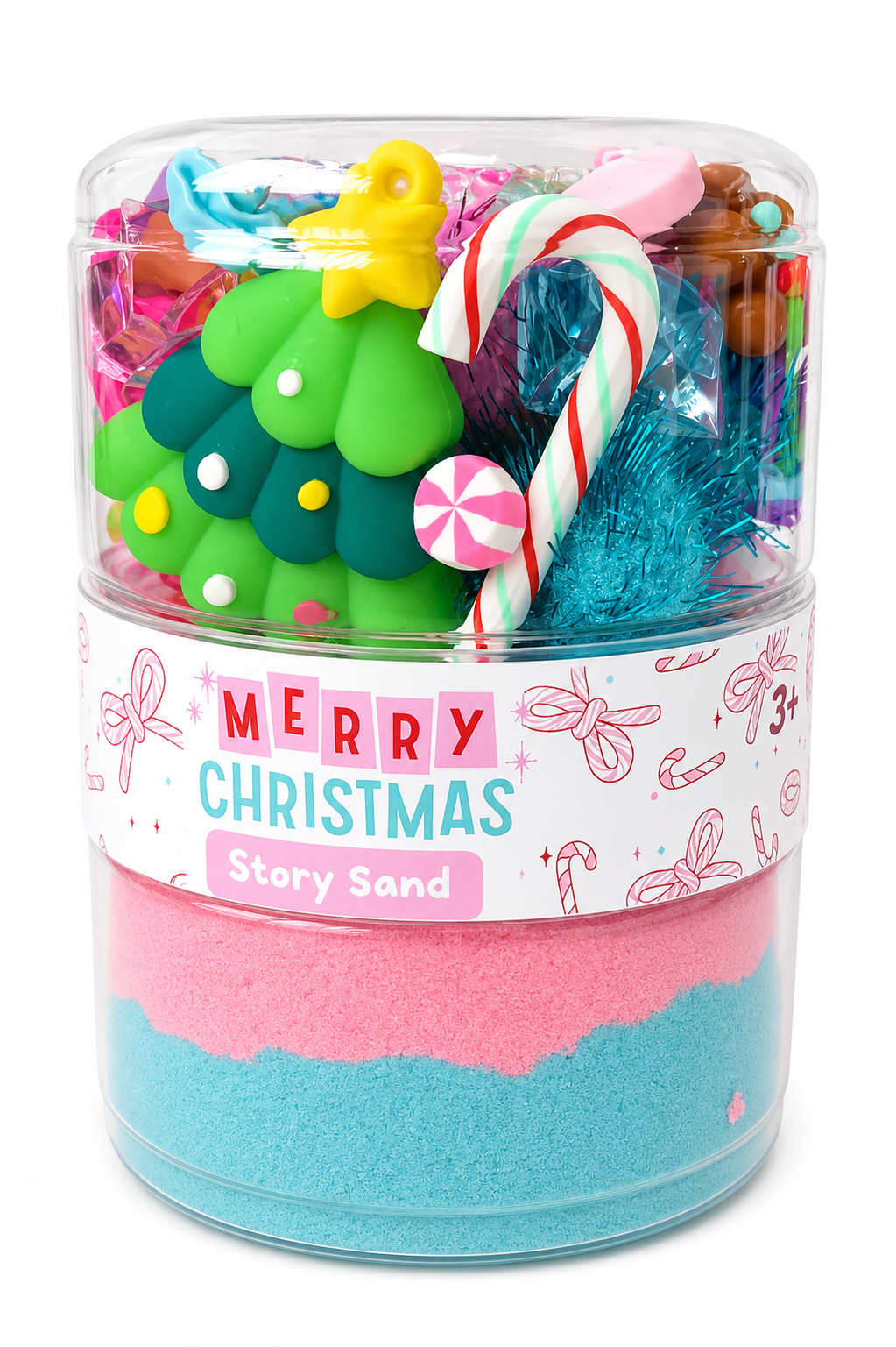 Candy Land Christmas Sand Jar 