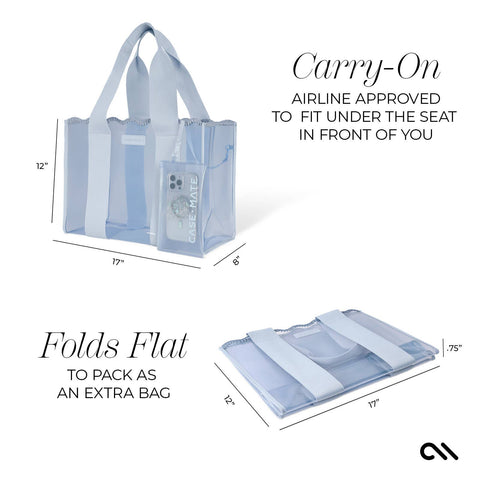 Case-Mate | Carolina Blue Crochet Wave Jelly Tote Bag