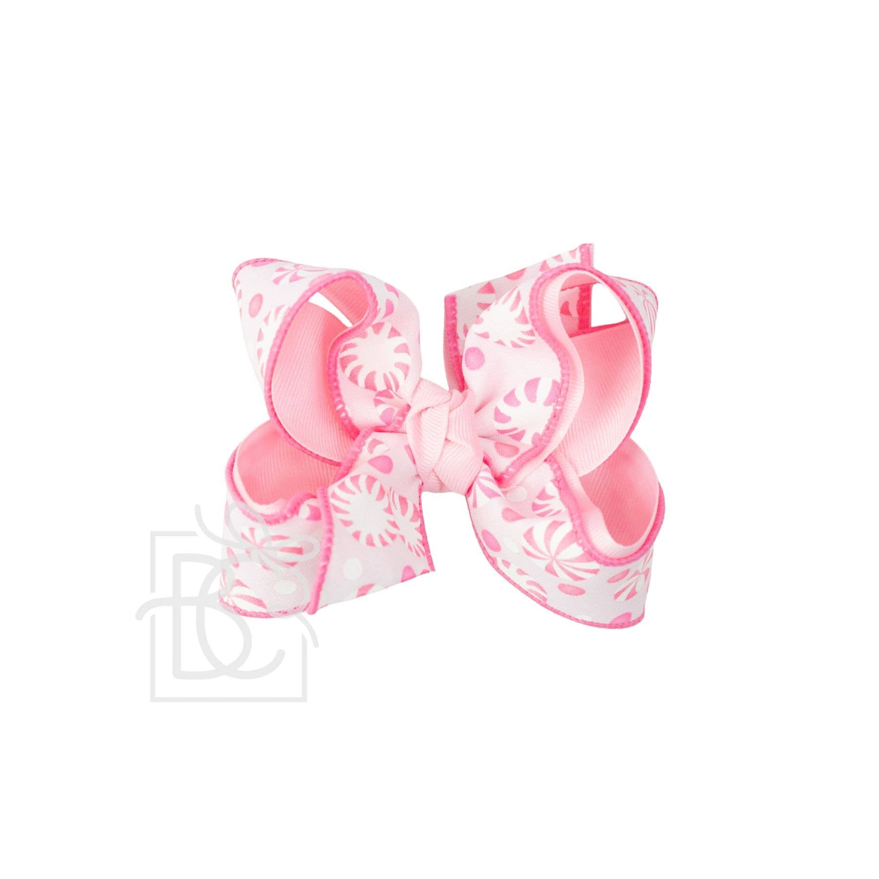 Peppermint Pastel Print Hair Bow on Alligator Clip