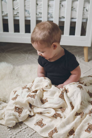 Bamboo Muslin Swaddle Baby Blanket