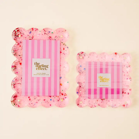 Square Scalloped Acrylic Frame