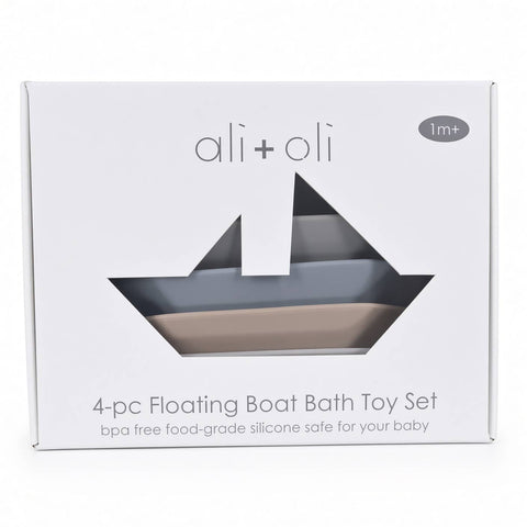 Ali+Oli 4-pc Floating Boat Bath Toy Set