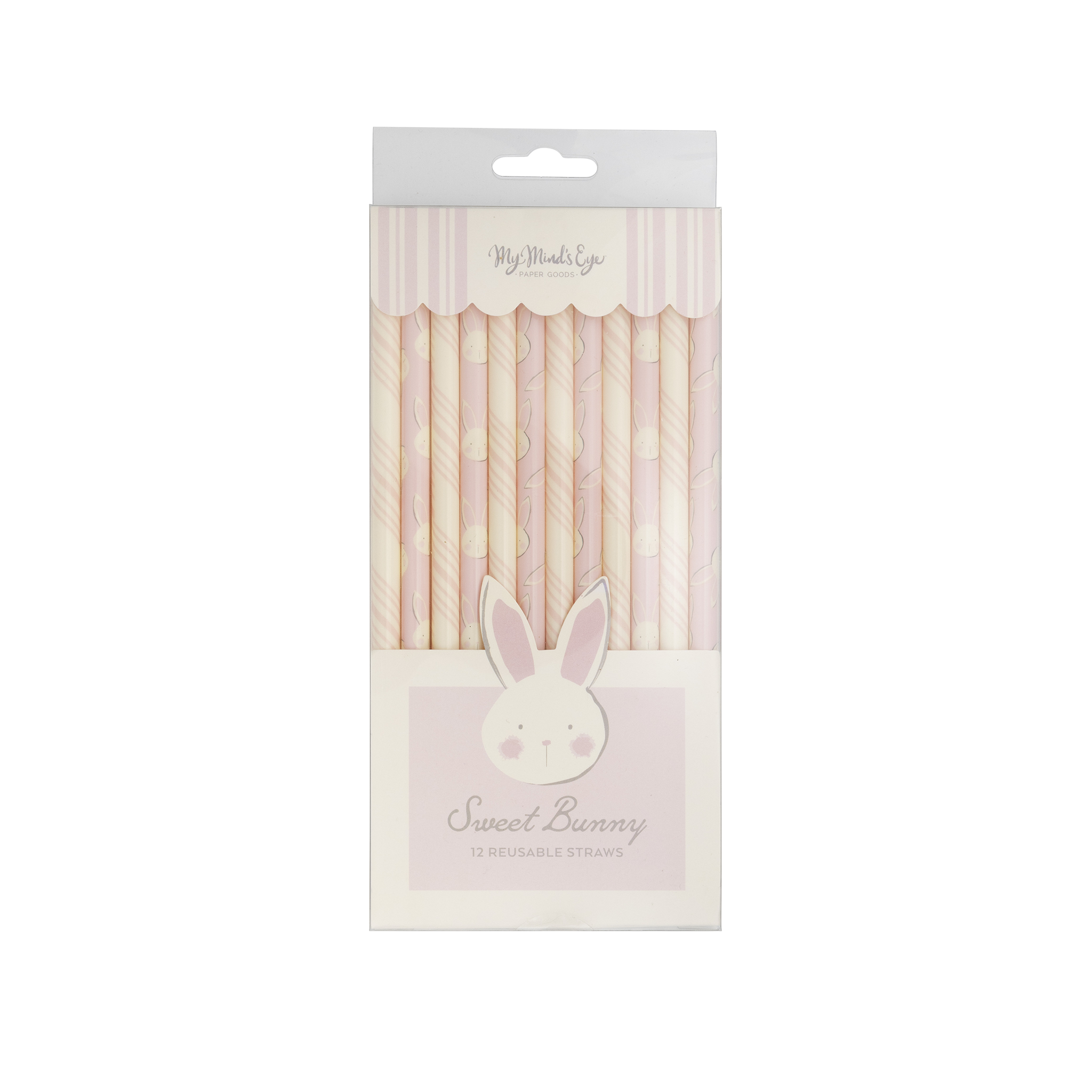 Reusable Bunny Design Drinking Straws