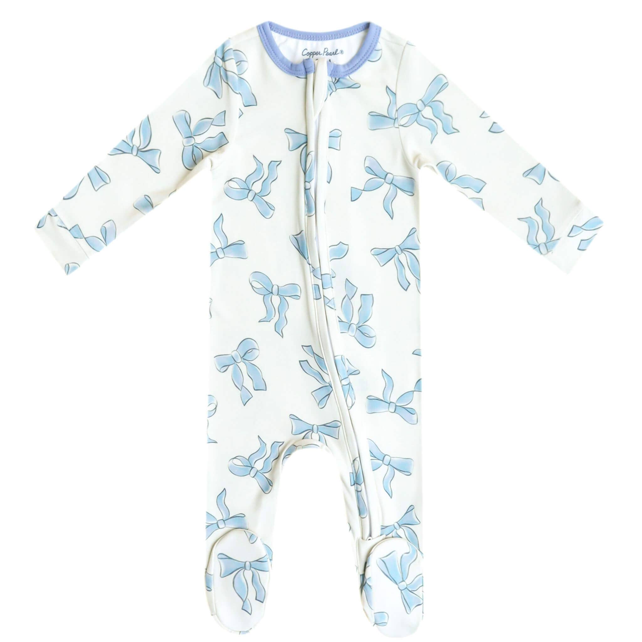 Copper Pearl | Zip-Up Footie Pajama