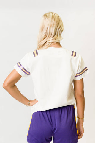 Purple and Yellow Helmet Shirt