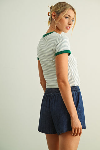 Stripe Ringer Top