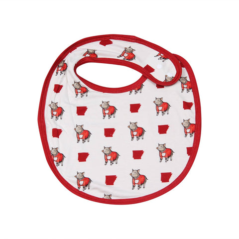 Arkansas Shape Wild Boar Unisex Bib