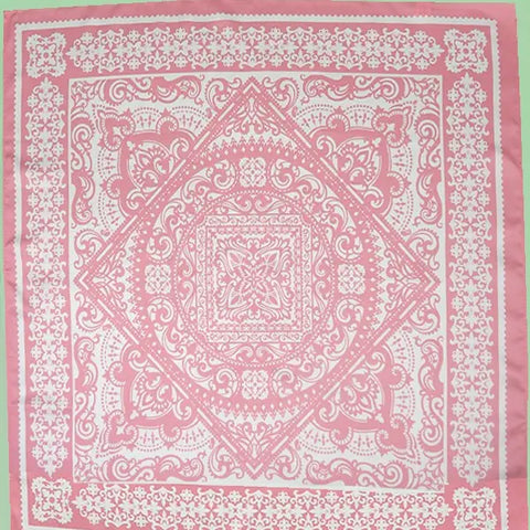 Paisley Pink Silky Scarf