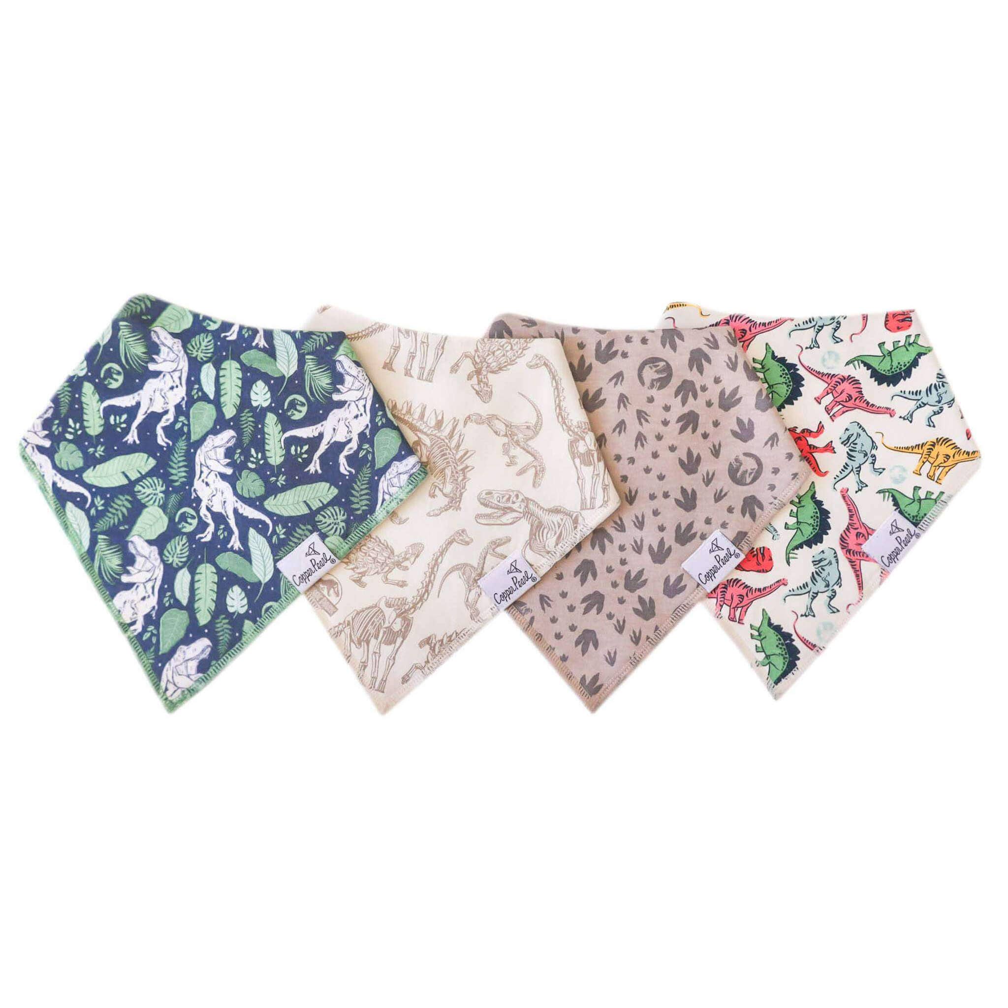 Copper Pearl | 4 Pack Baby Bandana Bibs