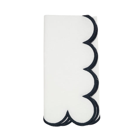Cotton Scalloped Dinner Napkin