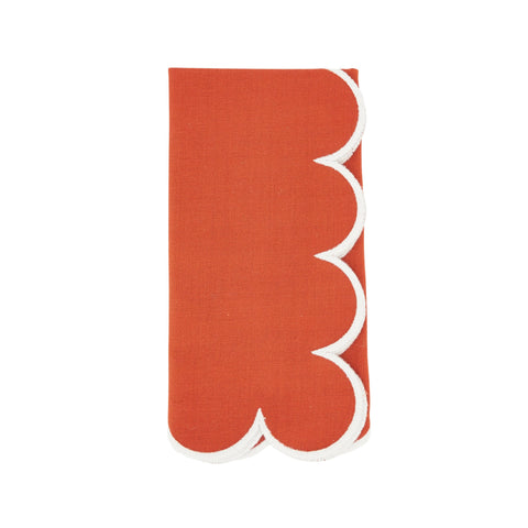 Cotton Scalloped Dinner Napkin