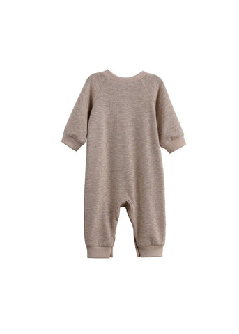 Levi Long Sleeve Ribbed Knit Straight Leg Romper