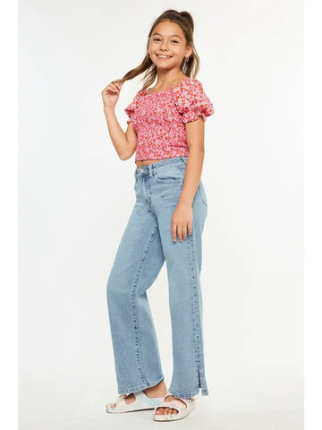 Kancan | Youth High Rise Light Wide Leg
