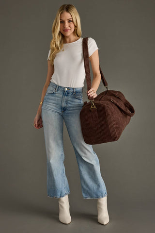 Panache | Brown Corduroy Duffel