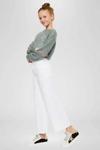 Kancan | High Rise Youth Crop Wide Leg