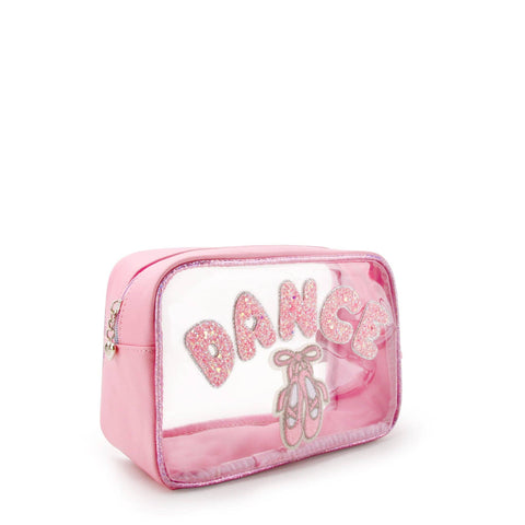 'Dance' Ballet Slippers Clear Pouch