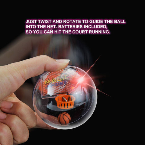 12 Pack Mini Basketball Electronic Handheld Hoop Game