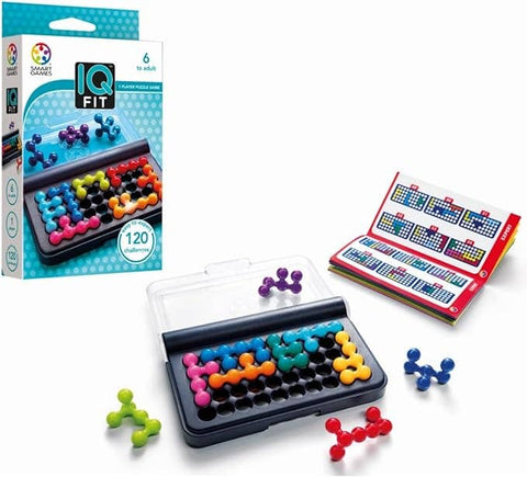 IQ Fit - Compact Travel Puzzle Game with 120 Challenges 6+