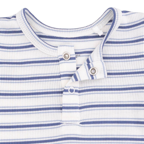 Vintage Stripe Blue - Long Sleeve Henley Play Set