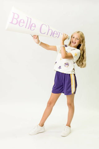 Purple and Yellow Cheer Shirt