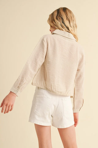 Tween Girls Button Down Shirt