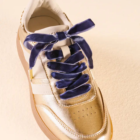 Velvet Blue Shoelaces