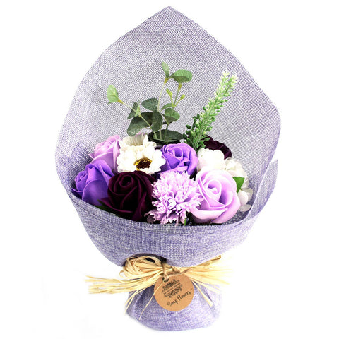Soap Flower Bouquet | Purple