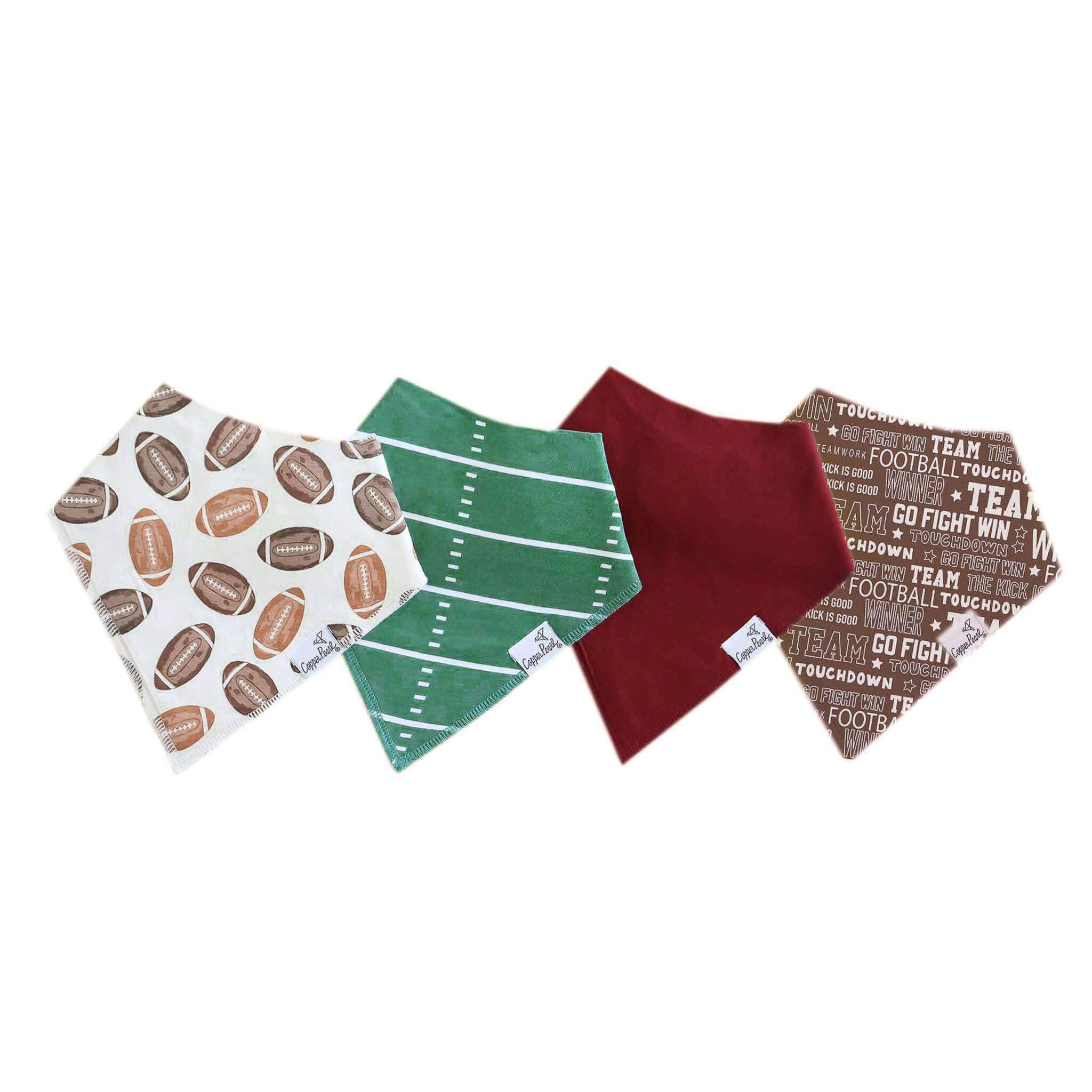 Copper Pearl | 4 Pack Baby Bandana Bibs