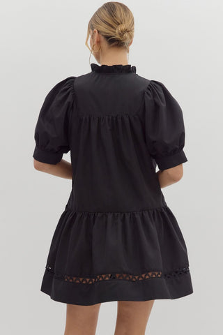 Entro | Scalloped Pullover Mini Dress