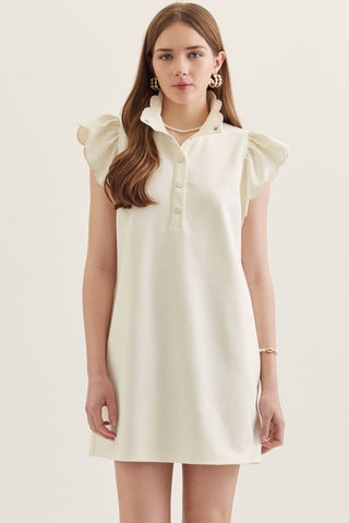 Entro | Scallop Sleeve Dress