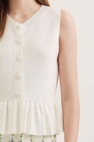 Entro | Ribbed Peplum Top