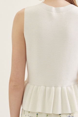 Entro | Ribbed Peplum Top