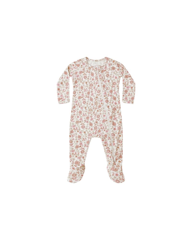 Quincy Mae | French Garden Long Sleeve Sleeper Footie