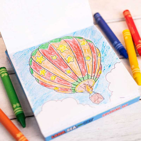Land, Sea, and Sky: Carry-Along Coloring Set by Grace Baranowski