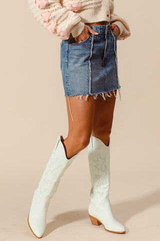 Denim Mini Skirt