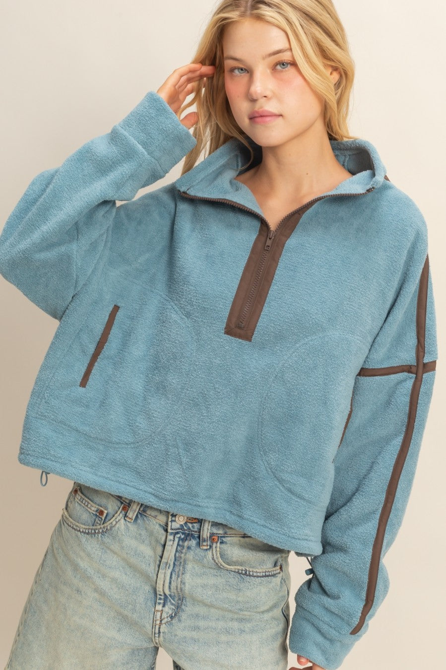 Fleece Half Zip Pullover