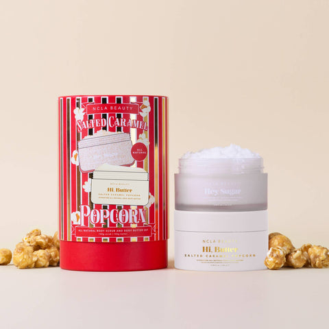 NCLA | Salted Caramel Body Scrub + Body Butter Holiday Gift Set