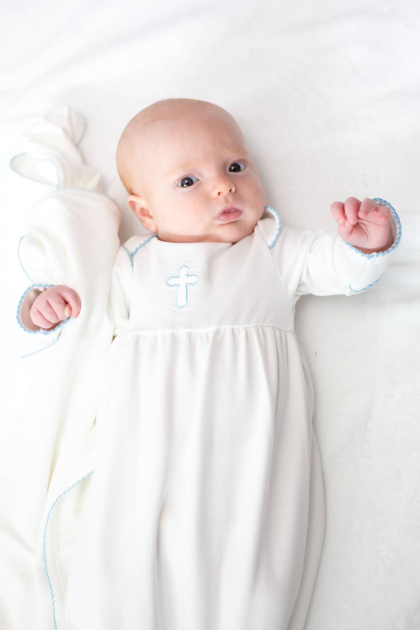 Blue Cross (Baptism/Christian) Infant Gown