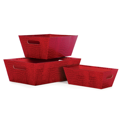 Red Croc Paperboard Market Tray