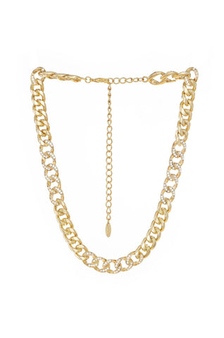 Life of Links Crystal and 18k Gold Plated Necklace