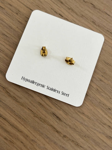 RazorBacks Gold Stud Earrings