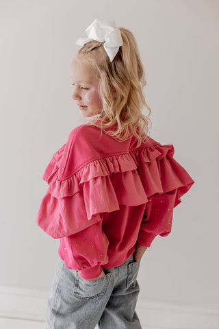 Flouncy Fuchsia Crewneck