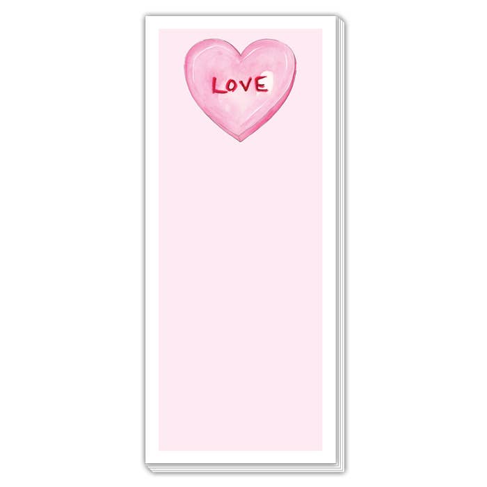 LOVE Candy Conversation Heart Notepad