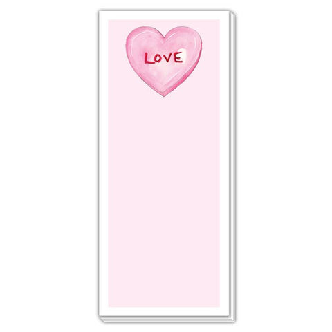 LOVE Candy Conversation Heart Notepad