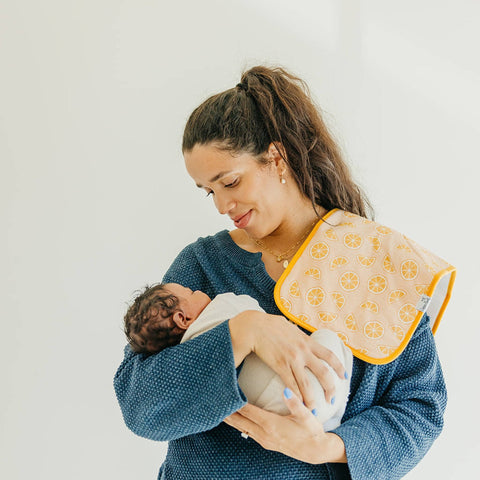 3 Pack Premium Burp Cloths - Clementine