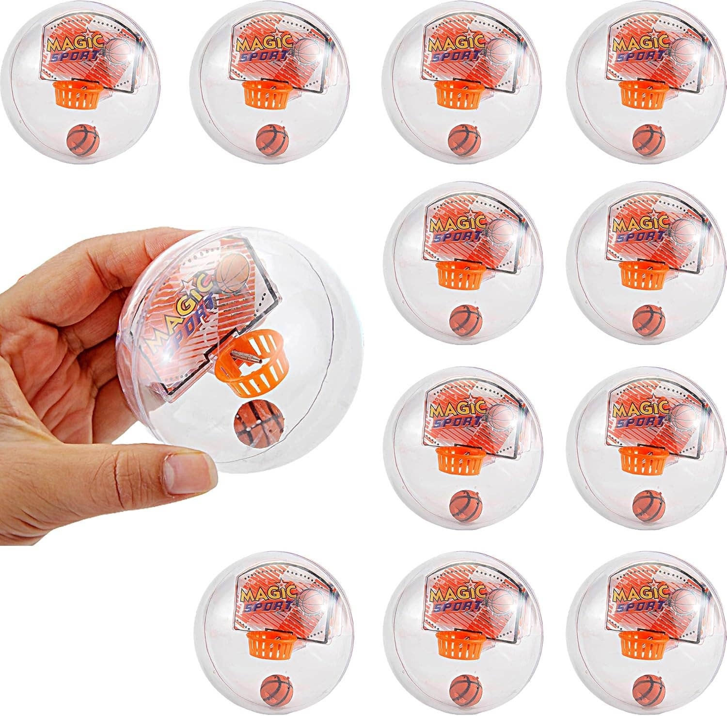 12 Pack Mini Basketball Electronic Handheld Hoop Game