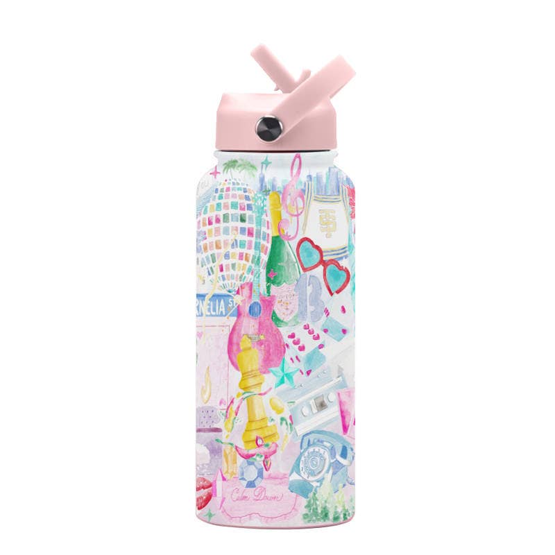 Gracefully Made Art | Taylor Swift Insulated Water Bottle